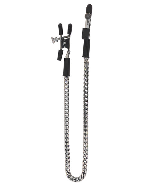 Spartacus Spartacus Adjustable Alligator Nipple Clamps w/Silver Chain - Image 2