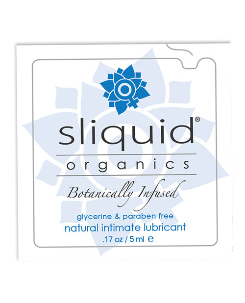 Sliquid Sliquid Organics Natural Intimate Lubricant - .17 oz Pillow - Image 2