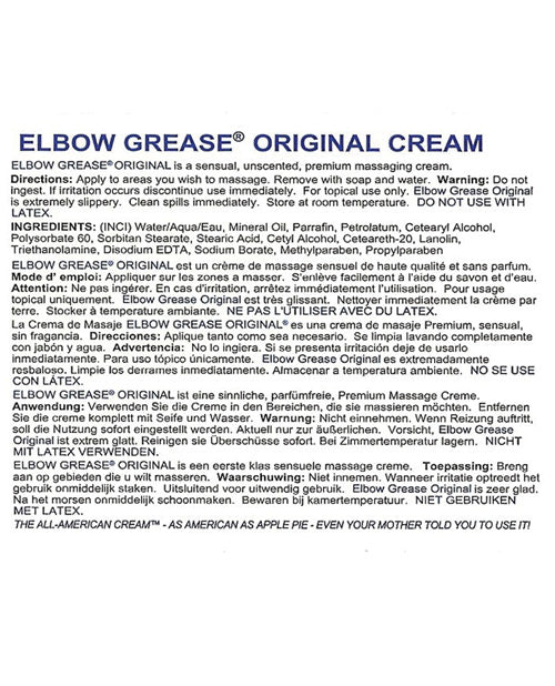 Elbow Grease Elbow Grease Original Cream - 4 oz Jar - Image 2