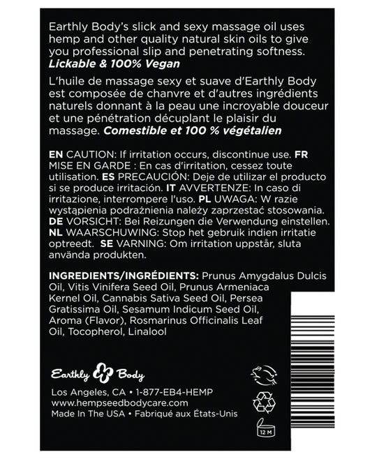 Earthly Body Earthly Body Edible Massage Oil - 8 oz Banana - Image 2