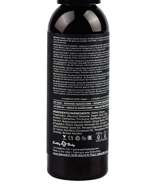 Earthly Body Earthly Body Hemp Seed by Night Edible Lotion - 2 oz Strawberry - Image 2