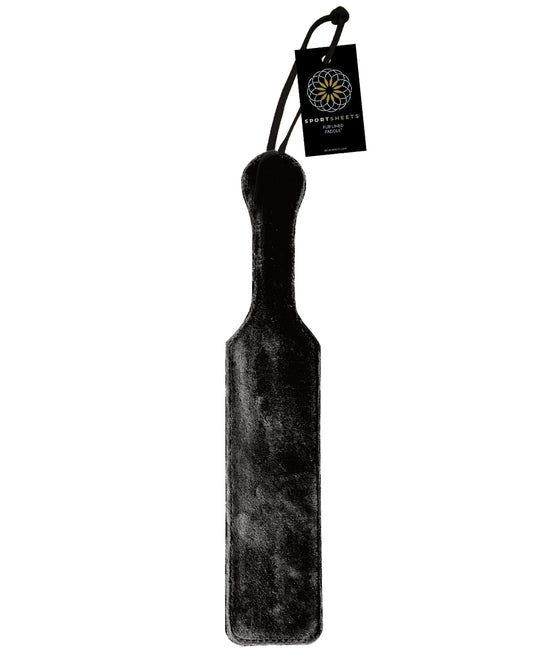 Sportsheets Sportsheets Leather Paddle w/Black Fur - Image 2