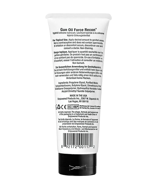 Gun Oil Gun Oil Force Recon Hybrid Silicone Based Lube - 3.3 oz Tube - Image 2