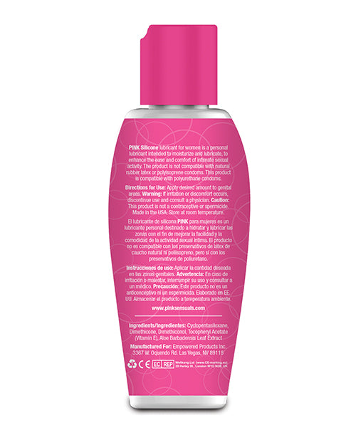 Pink Pink Silicone Lube - 2.8 oz Flip Top Bottle - Image 2