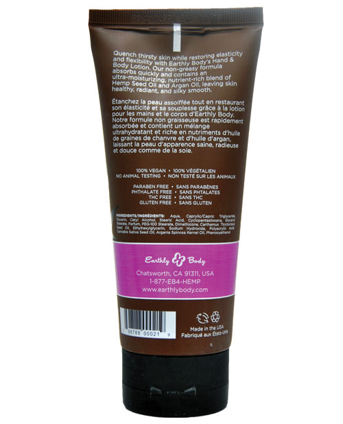 Earthly Body Earthly Body Hand & Body Lotion - 7 oz Tube Skinny Dip - Image 2
