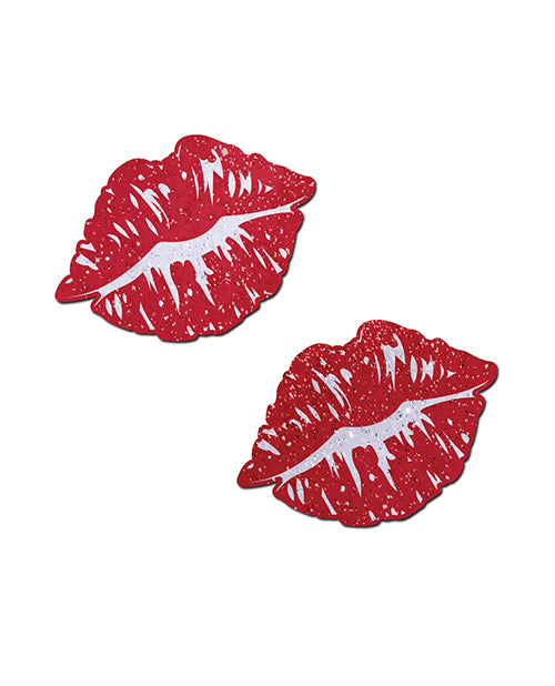 Pastease Pastease Premium Sparkle Kissing Lips - Red O/S - Image 2