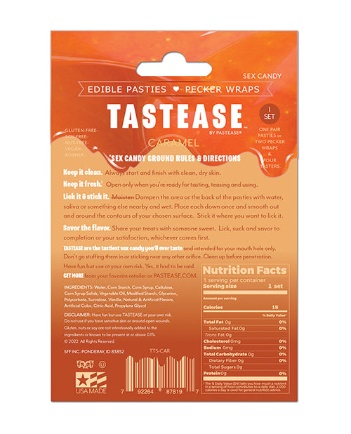 Pastease Pastease Tastease Edible Pasties & Pecker Wraps - Caramel O/S - Image 2