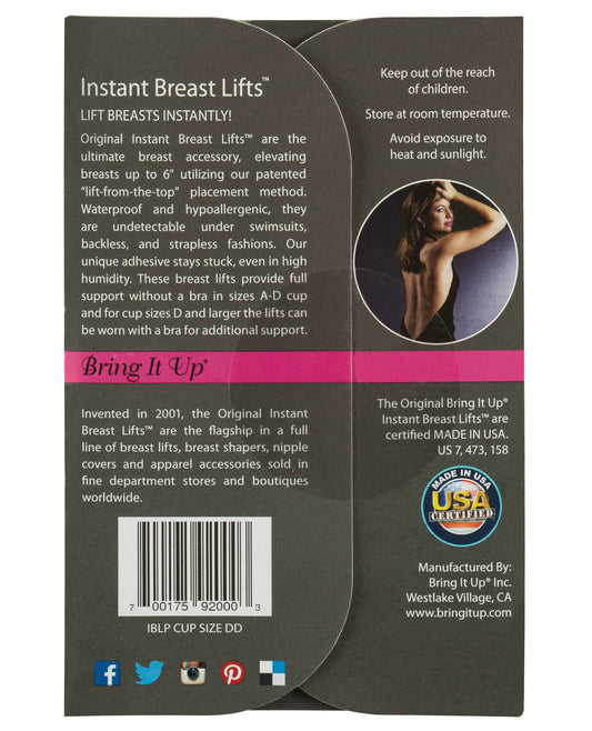 Bring it Up Plus Size Breast Lifts - DD Cup & Larger Pack of 3 (2)
