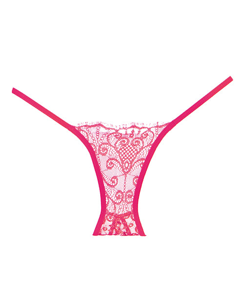 Adore Adore Lace Enchanted Belle Panty Hot Pink O/S - Image 2