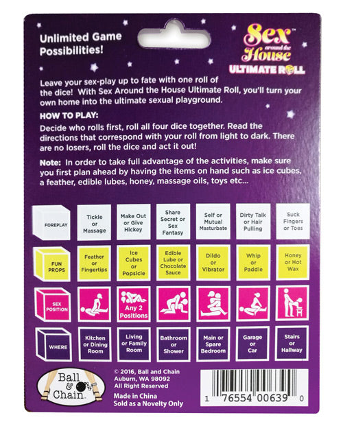 Ball & Chain Sex Around the House Ultimate Roll Dice Game - Image 2