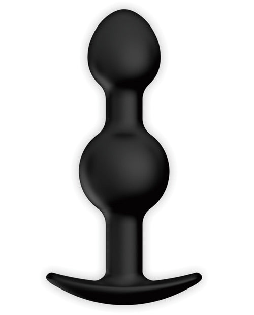 Pretty Love Pretty Love 4.92" Silicone Anal Plug w/Ball - Black - Image 2