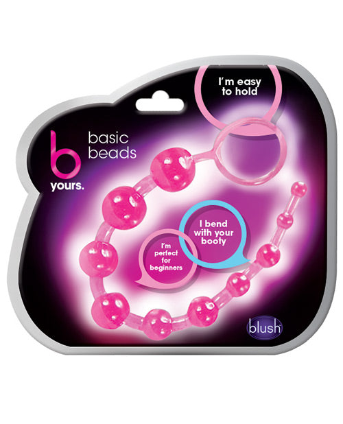 B Yours Blush B Yours Basic Anal Beads - Pink - Image 2