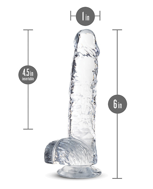 Naturally Yours Blush Naturally Yours 6" Crystalline Dildo - Diamond - Image 2