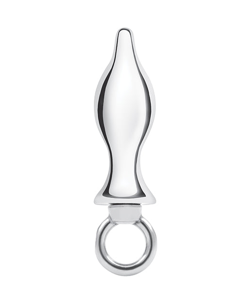 Blue Line Blue Line 2.5" Stainless Steel Metal Tapered Butt Plug With Loop Hardware - Image 2