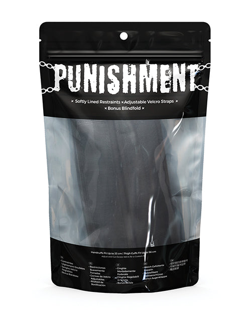 Punishment Punishment Thigh to Wrist Restraints - Image 2