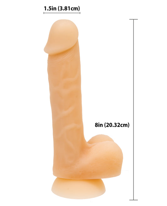 Addiction Addiction David 8" Bendable Dong - Flesh - Image 2