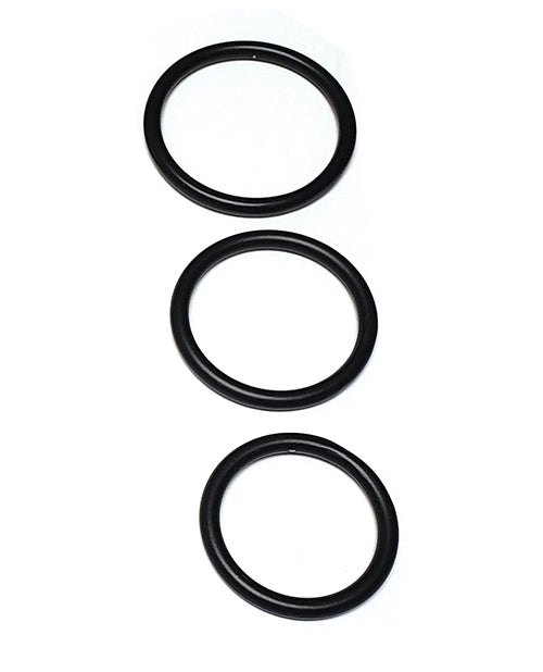 Spartacus Spartacus Seamless Stainless Steel C-Ring - Black Pack of 3 - Image 2