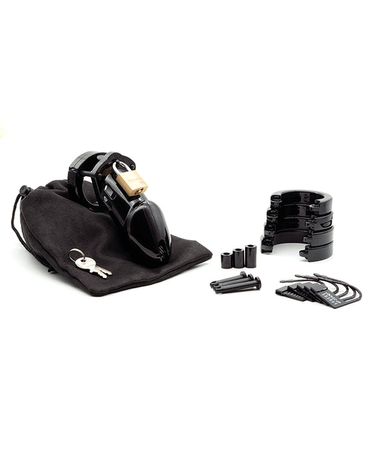 CB-6000 CB-6000 3 1/4" Cock Cage & Lock Set - Black - Image 2