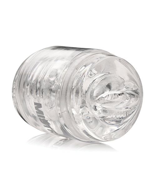 Curve Toys Mistress Double Shot Mini Masturbator Mouth & Pussy - Clear - Image 2
