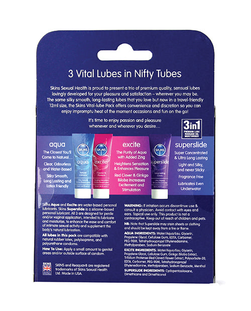Creative Conceptions Skins Vital Lubes - 12 ml Tubes Pack of 3 - Image 2