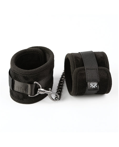 Sei Mio Sei Mio Legs Locked Padded Ankle Restraints - Black - Image 2