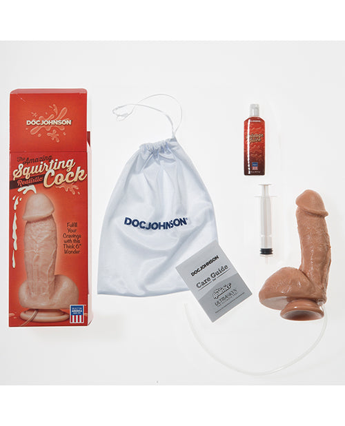 The Realistic Cock Squirting Realistic Cock w/Splooge Juice - Flesh - Image 2