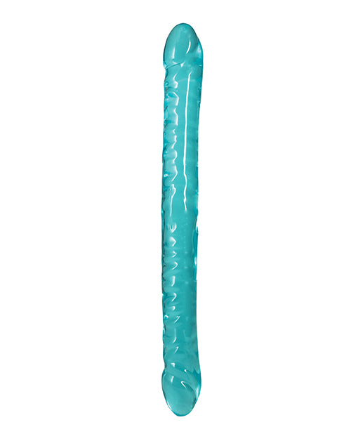 Crystal Jellies 18" Double Dong - Teal - Image 2