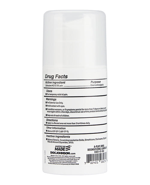 A-Play A Play Anal Desensitizing Gel - 3.4 oz - Image 2