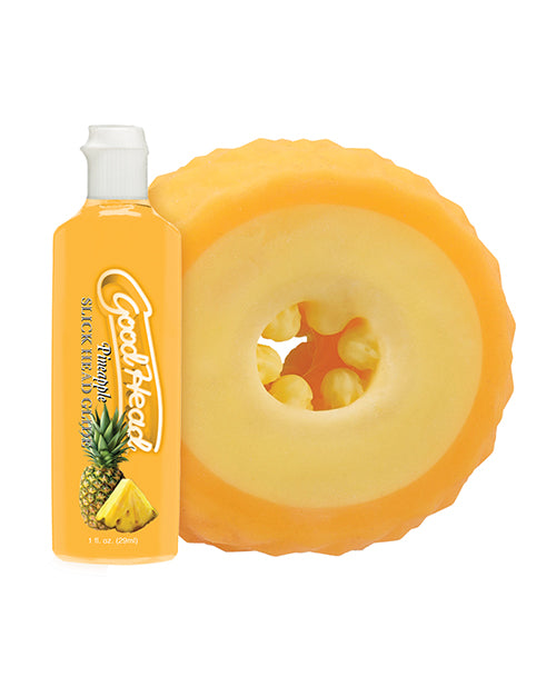 GoodHead GoodHead Pineapple Blowjob Set Includes Stroker & Slick Head Glide - 1 oz Bottle Pineapple - Image 2