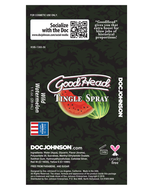GoodHead GoodHead Tingle Spray - Wild Watermelon - Image 2