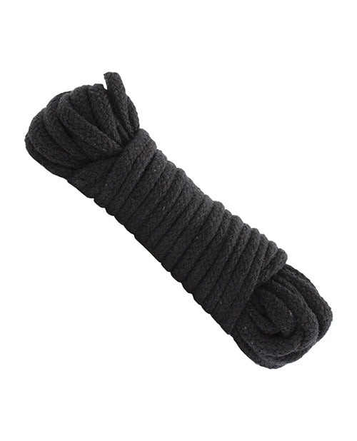 Doc Johnson Japanese Style Bondage Cotton Rope - Black - Image 2