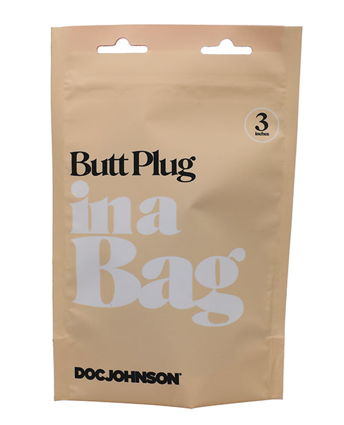 In A Bag In A Bag 3" Butt Plug - Black - Image 2