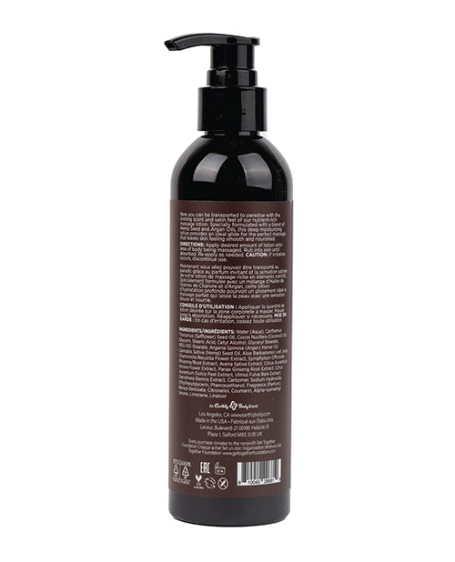 Earthly Body Earthly Body Hemp Seed Massage Lotion - 8 oz Kashmir Musk - Image 2
