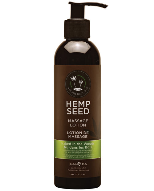 Earthly Body Earthly Body Hemp Seed Massage Lotion - 8 oz Naked in the Woods - Image 2