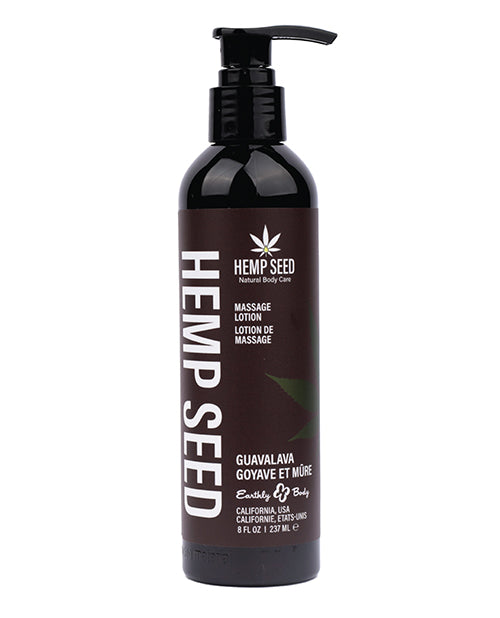 Earthly Body Earthly Body Hemp Seed Massage Lotion - 8 oz Guavalava - Image 2