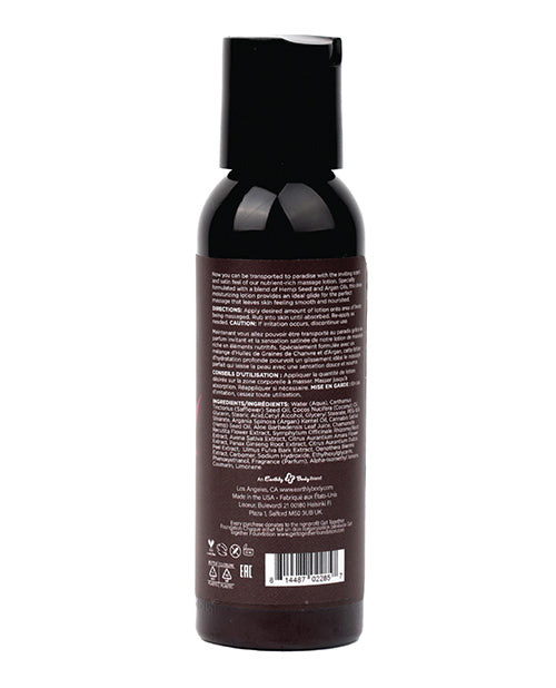 Earthly Body Earthly Body Hemp Seed Massage Lotion - 2 oz Skinny Dip - Image 2