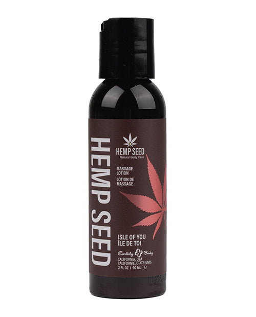 Earthly Body Earthly Body Hemp Seed Massage Lotion - 2 oz Isle of You - Image 2