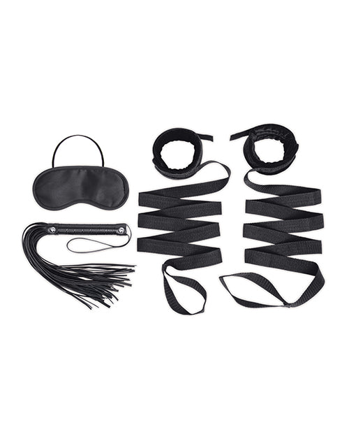 Lux Fetish Lux Fetish 4 pc Bondage Strap & Flogger Kit - Image 2