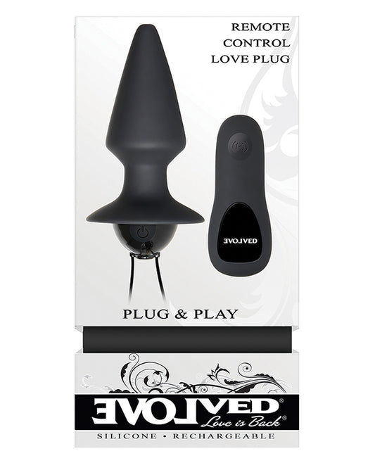 Evolved Evolved Plug & Play Remote Anal Plug - Black - Image 2