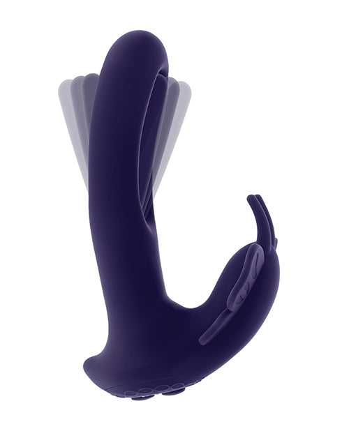 Evolved Evolved Lord of the Wings Flapping & Vibrating Stimulator - Purple - Image 2