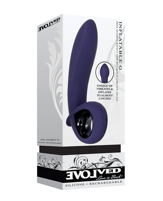 Evolved Evolved Inflatable G Rechargeable Vibrator - Purple - Image 2