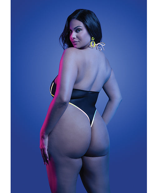 Solar Flare Flash Reflective Binding Halter Tie Teddy - Black QN - Image 2