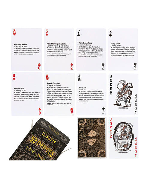 Sleazy Greetings 52 Deuces Poop Themed Playing Cards - Image 2