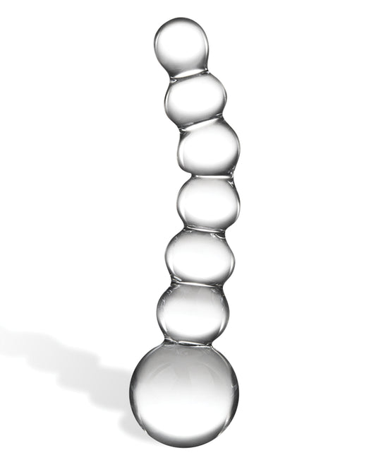 Glas Glas 5" Curved Glass Beaded Dildo - Image 2