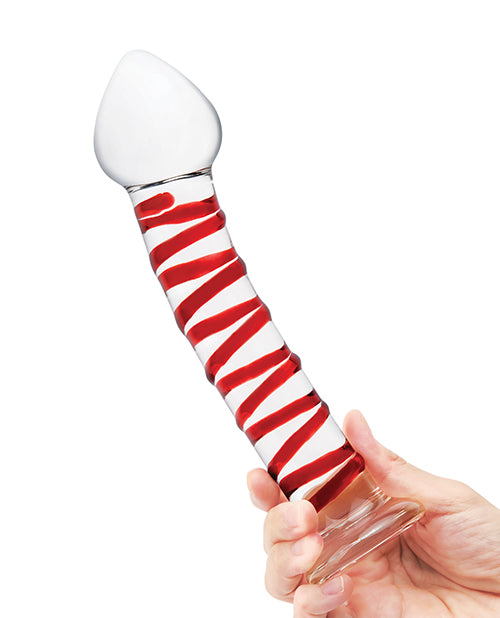 Glas Glas 8" Mr. Swirly Glass Dildo - Red - Image 2