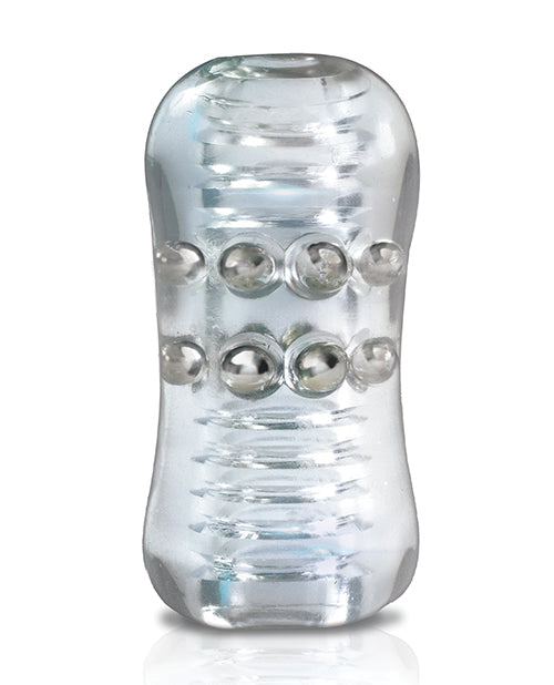 MSTR B8 Head Banger Beaded Clear-View Stroker - Clear - Image 2