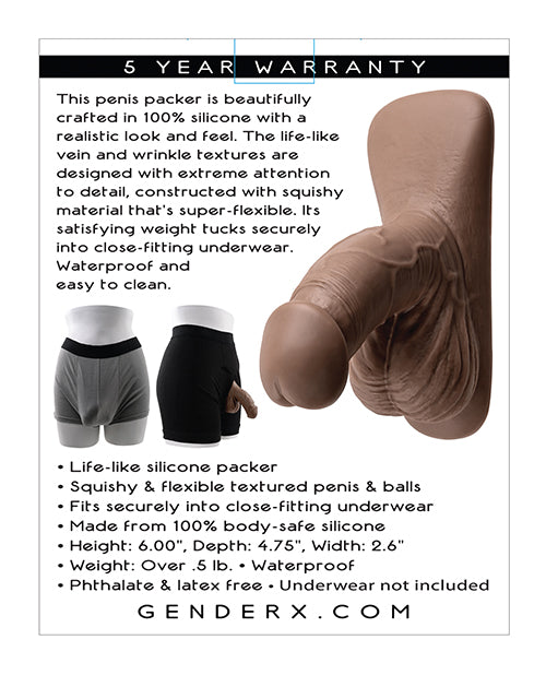 Gender X Gender X 4" Silicone Packer - Dark - Image 2
