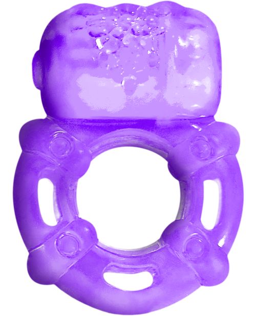 Orgasmix Super Stud Orgasmix Ring Pleasure Ring 3 Speed - Purple - Image 2