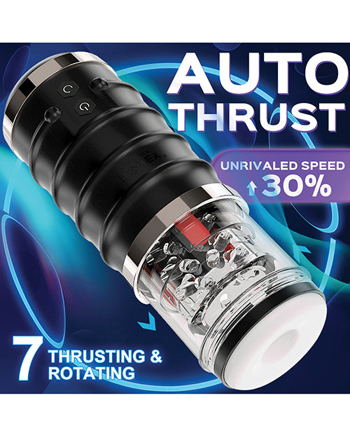 Honey Play Box Warrior Auto Thrusting Male Masturbator - Black - Image 2