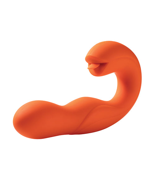 Honey Play Box Joi Pro Rotating Head G-Spot Vibrator & Clit Licker w/Remote - Orange - Image 2